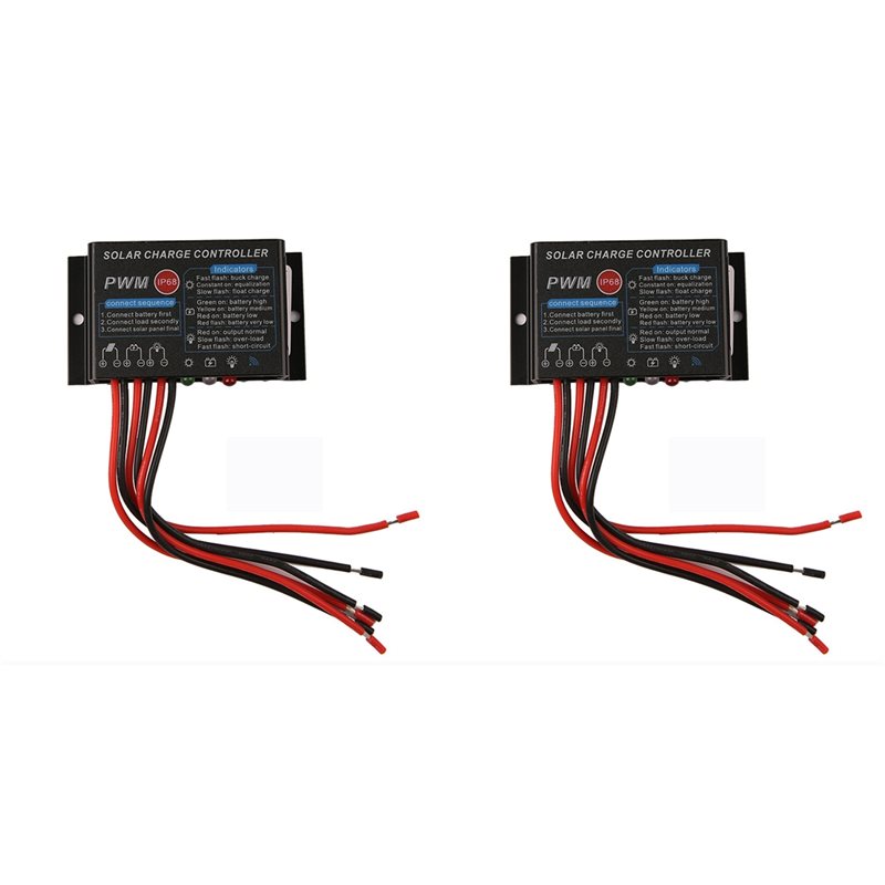 Pwm Charge Controller - YSS-2X 10A 12V IP67 Pengontrol Pengisian