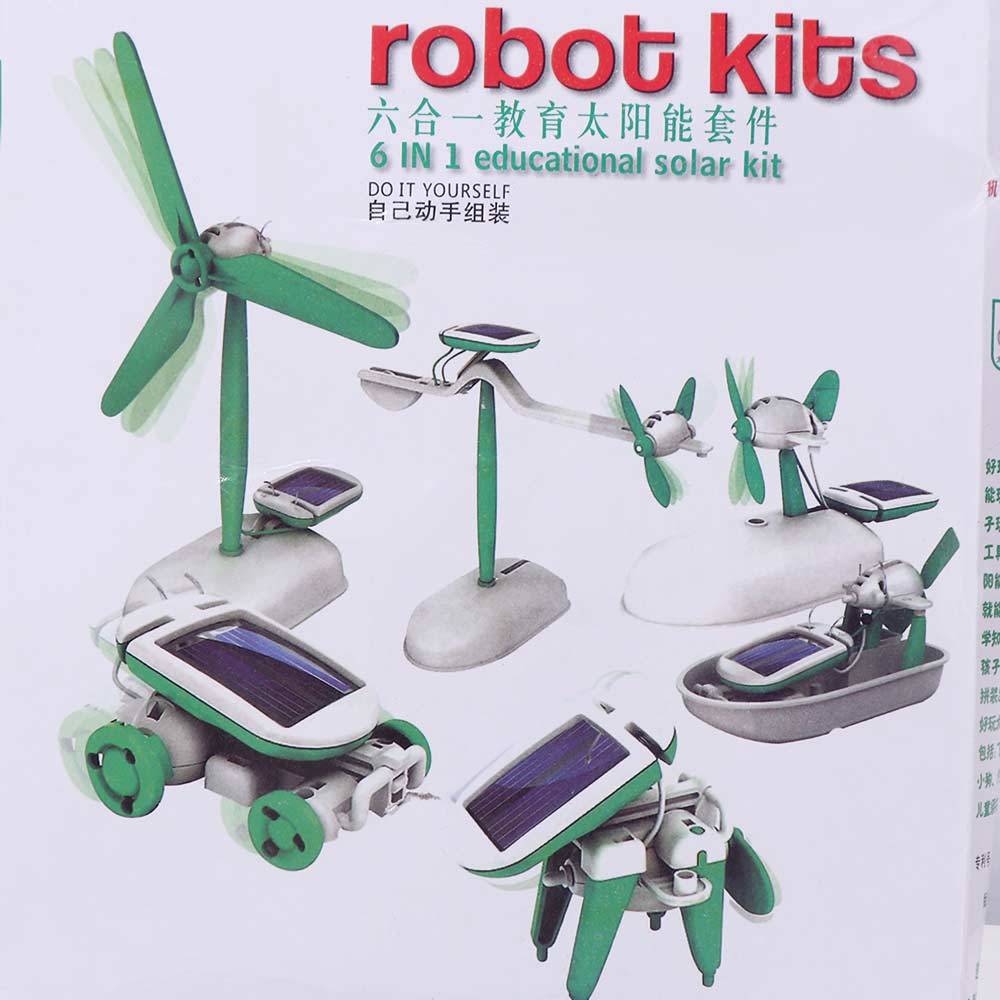 Renewable Energy Lab - Robot Tenaga Surya 6-In-1, Mainan Edukasi