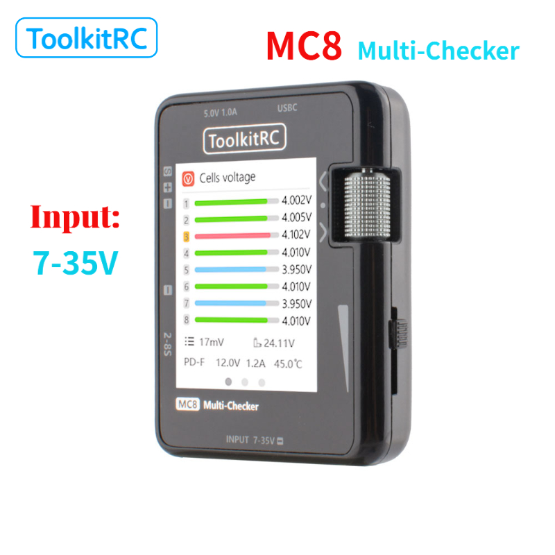 Pwm Charge Controller - ToolkitRC MC8 Mini Cell 32-Bit Battery