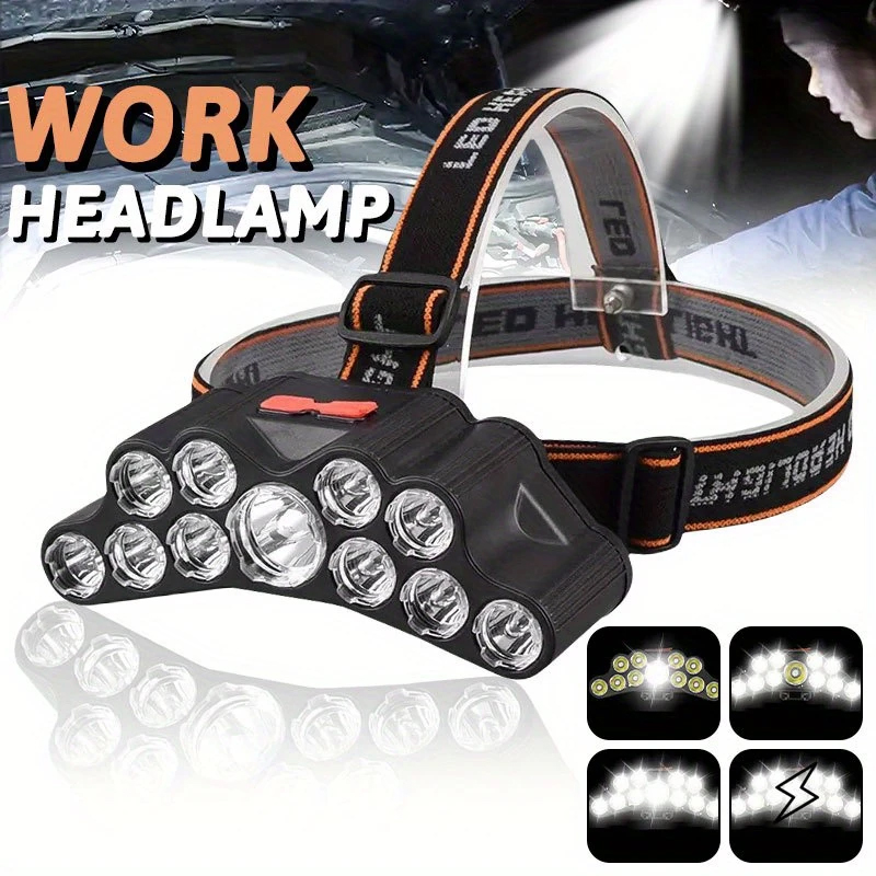 Renewable Energy Battery - Lampu Depan LED 11 Lampu Depan