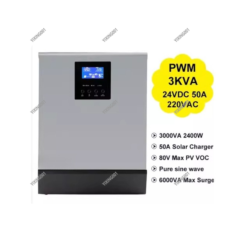 Pwm Charge Controller - Inverter Surya 3KVA/2400W 24V - Pengontrol