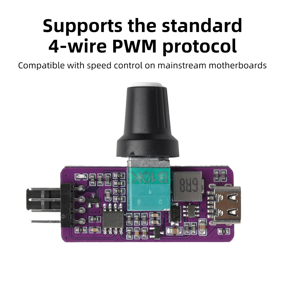 Pwm Charge Controller - Pengontrol Kecepatan PWM DC 12V 4-Pin,