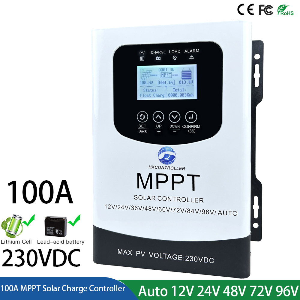 Pwm Charge Controller - MPPT pengendali daya Panel surya 100A