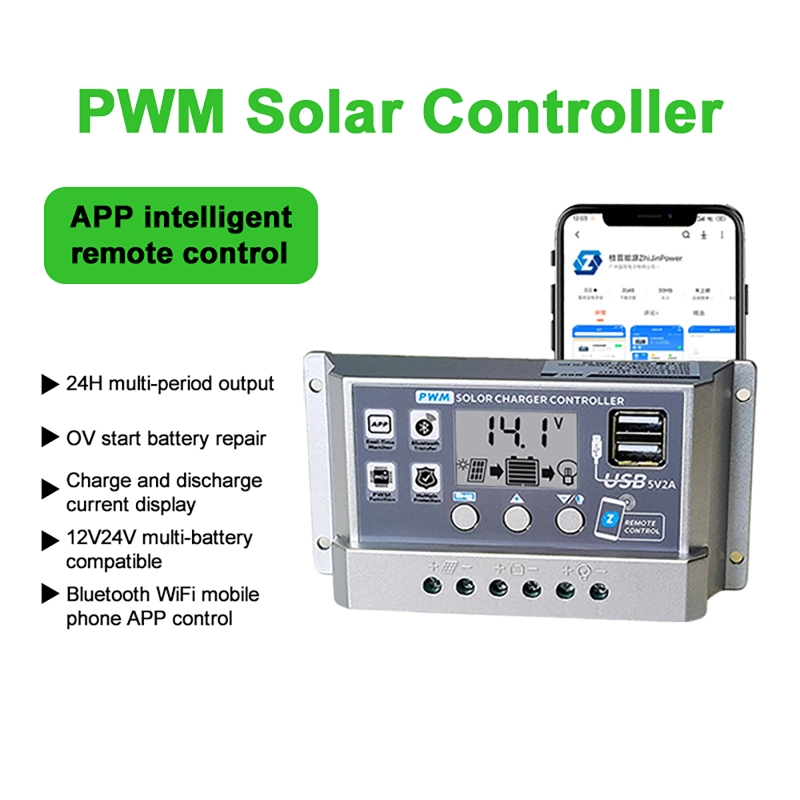 12V/24V 10A/20A/30A/40A/50A Pe - Pwm Charge Controller ulasan dan harga