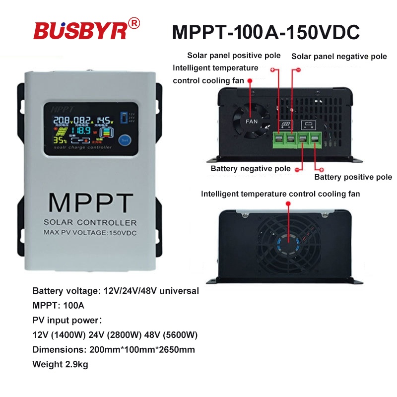 150VDC 230VDC MPPT Pengontrol  - Pwm Charge Controller ulasan dan harga