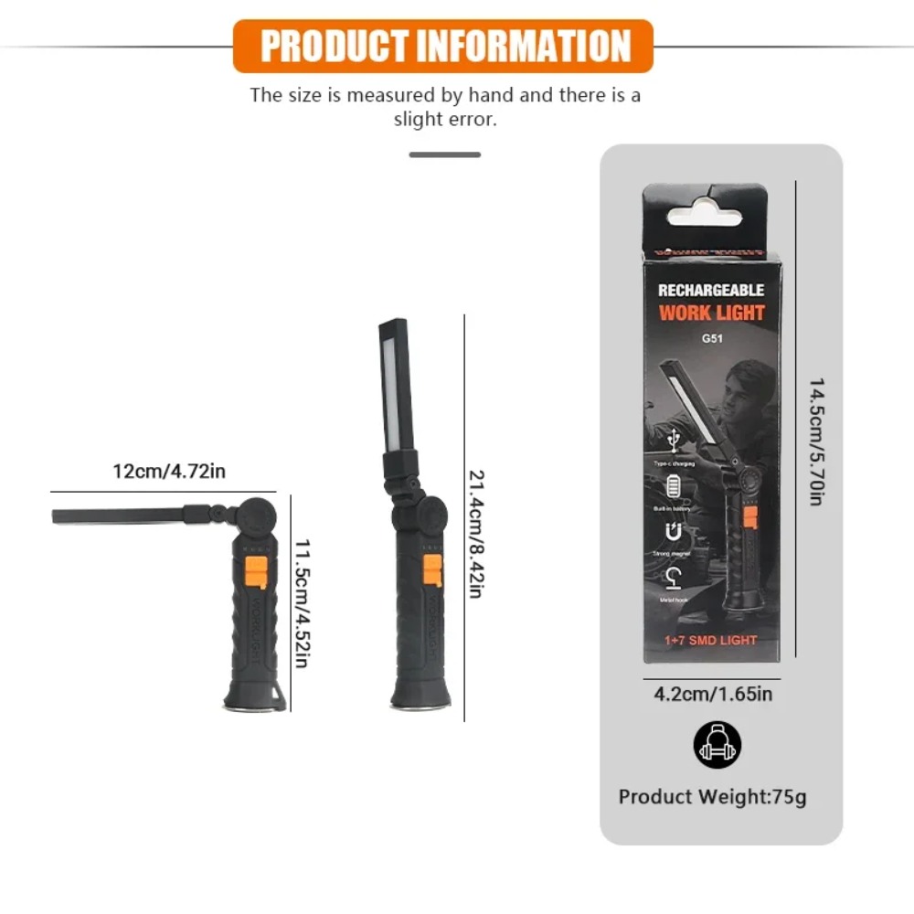 Senter LED COB Portabel Senter - Renewable Energy Battery ulasan dan harga
