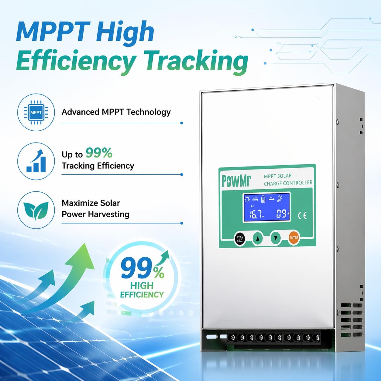 PowMr PowMr 60A 80A 100A Pengo - Pwm Charge Controller ulasan dan harga