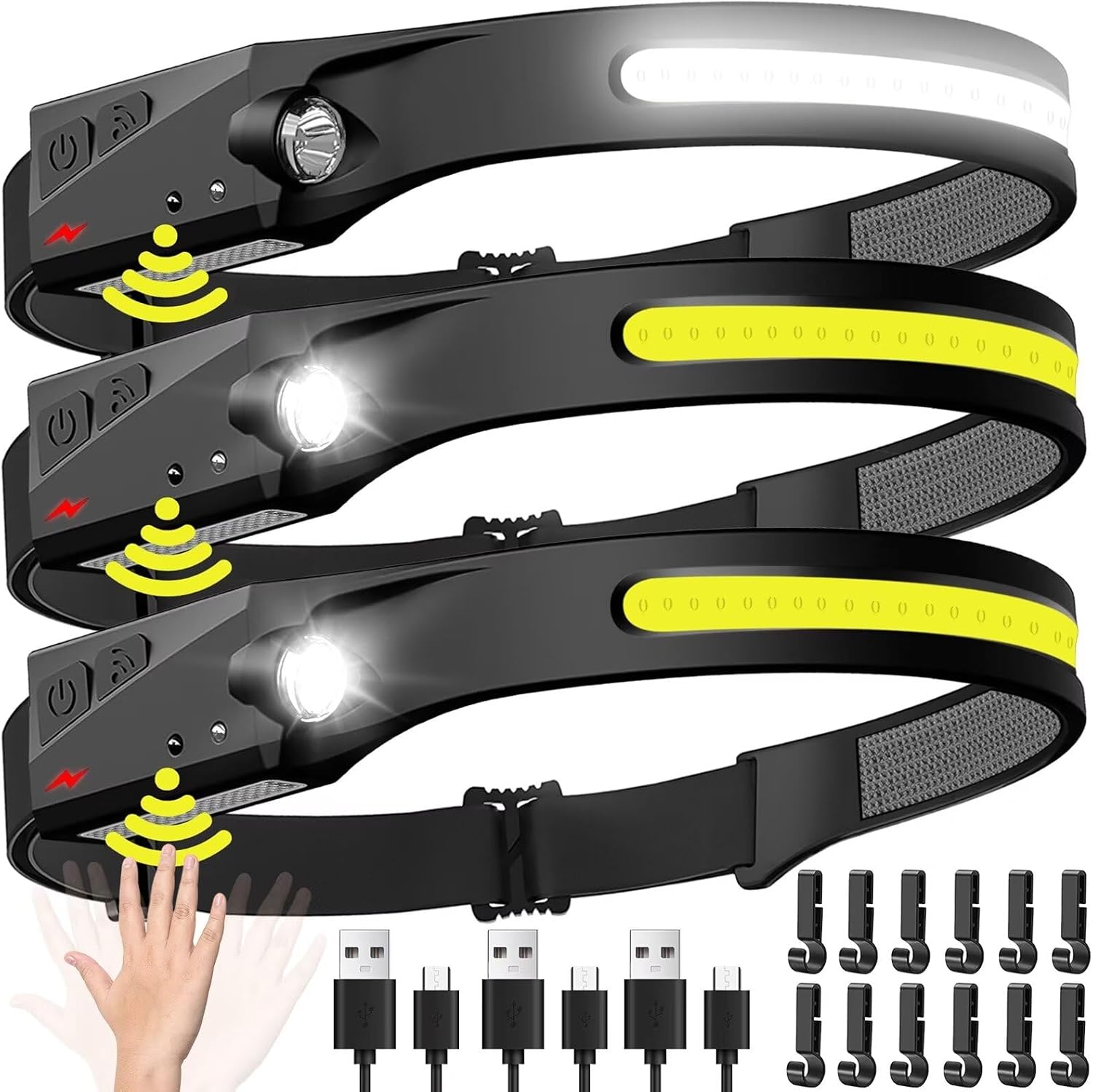 Lampu Depan Sensor LED Senter  - Renewable Energy Battery ulasan dan harga