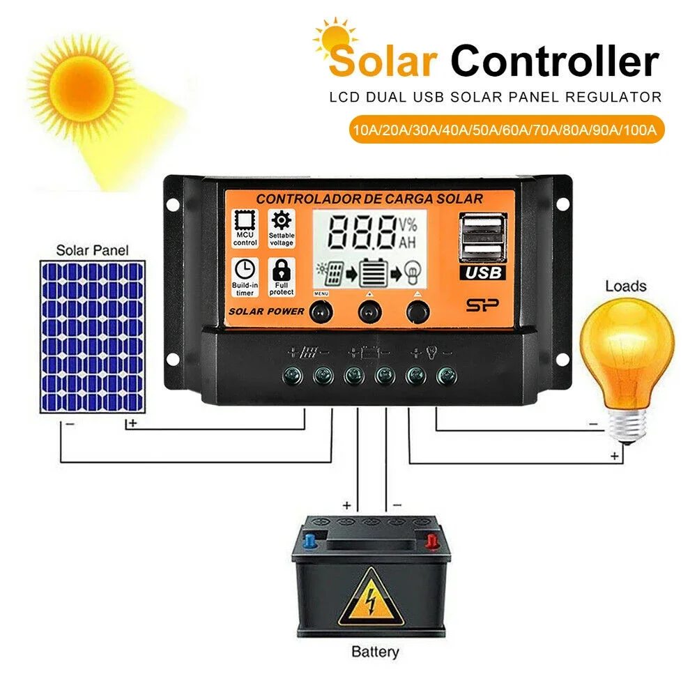 Pengontrol Pengisian Daya Sury - Pwm Charge Controller ulasan dan harga